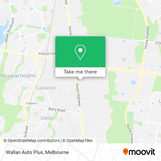 Wallan Auto Plus map