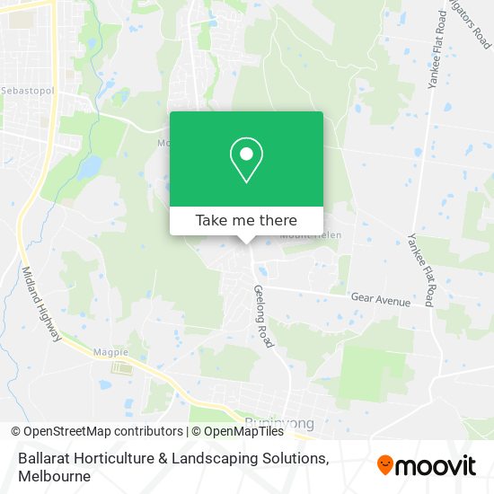 Mapa Ballarat Horticulture & Landscaping Solutions