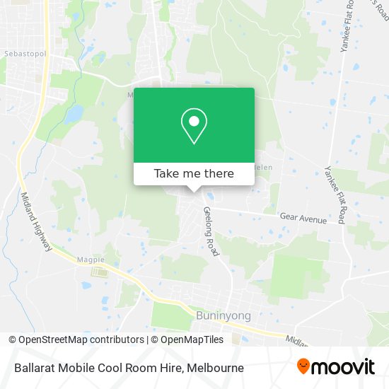 Mapa Ballarat Mobile Cool Room Hire