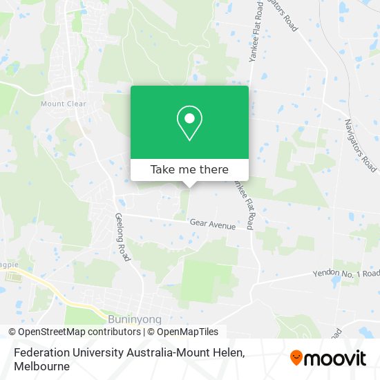 Federation University Australia-Mount Helen map