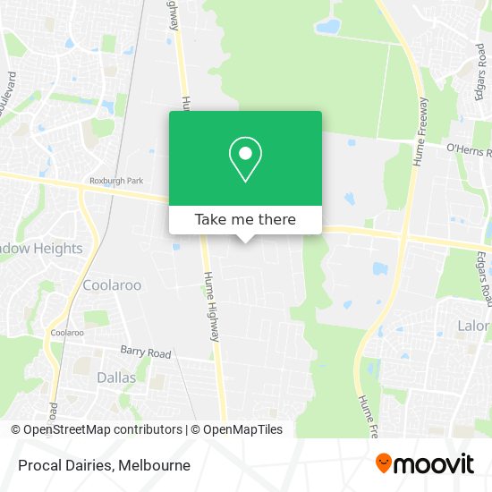 Procal Dairies map