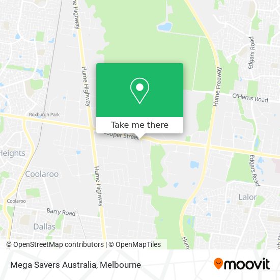 Mega Savers Australia map