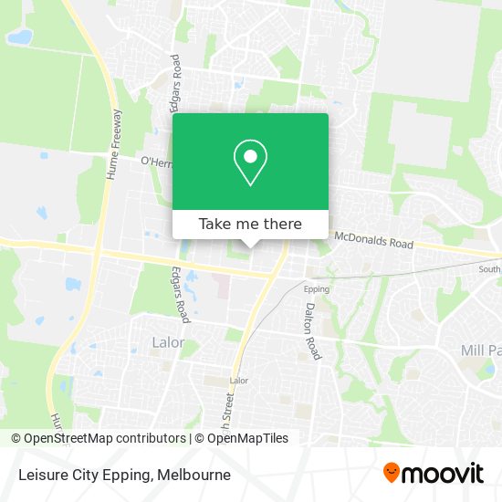 Leisure City Epping map