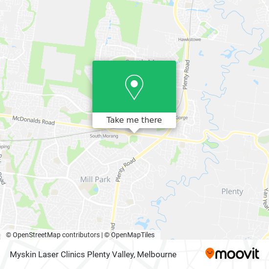 Myskin Laser Clinics Plenty Valley map