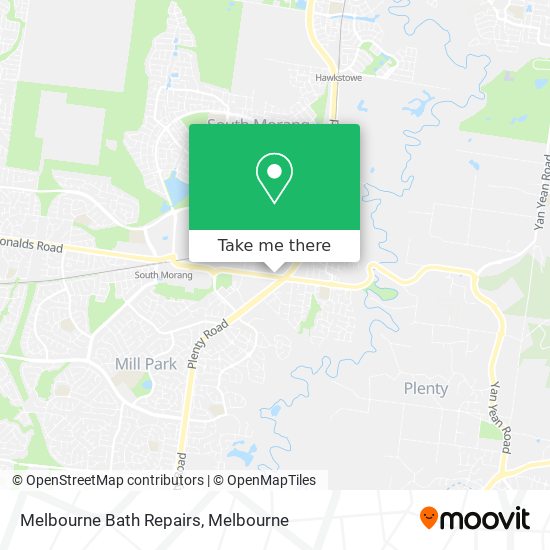 Melbourne Bath Repairs map