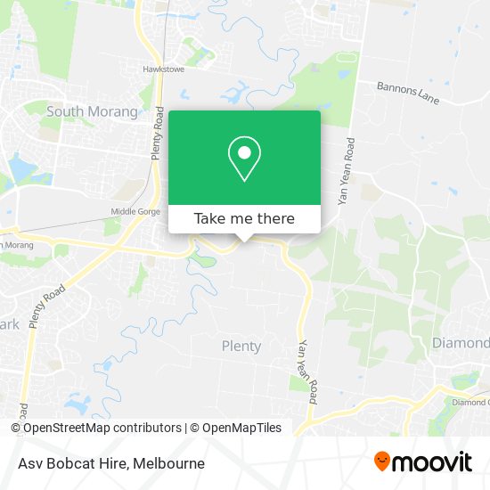 Asv Bobcat Hire map