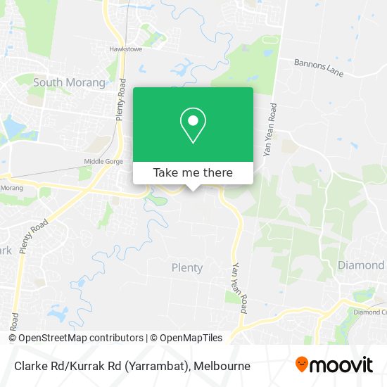 Clarke Rd / Kurrak Rd (Yarrambat) map