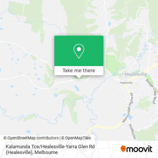 Kalamunda Tce / Healesville-Yarra Glen Rd map