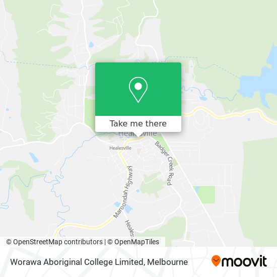 Worawa Aboriginal College Limited map