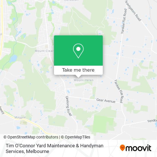 Tim O'Connor Yard Maintenance & Handyman Services map