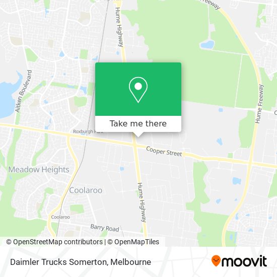 Daimler Trucks Somerton map