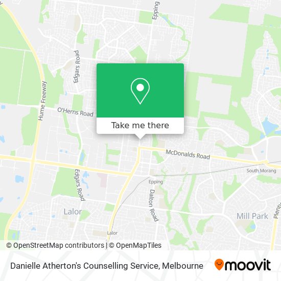 Danielle Atherton's Counselling Service map