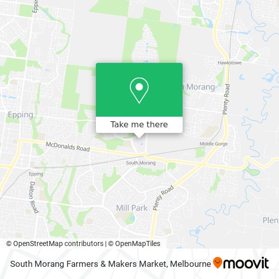 South Morang Farmers & Makers Market map