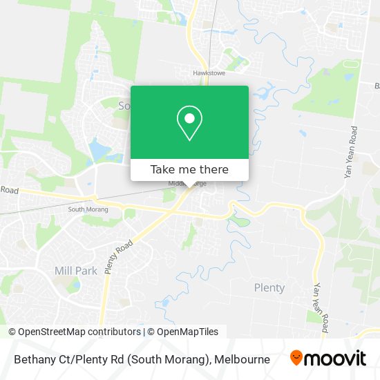 Bethany Ct / Plenty Rd (South Morang) map