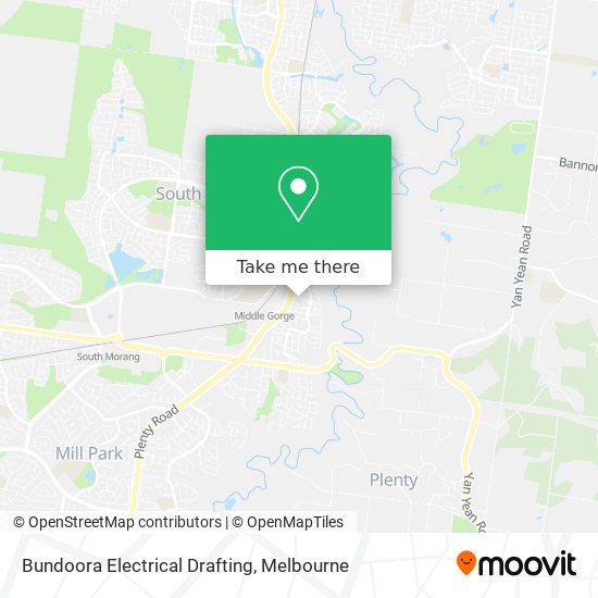 Bundoora Electrical Drafting map