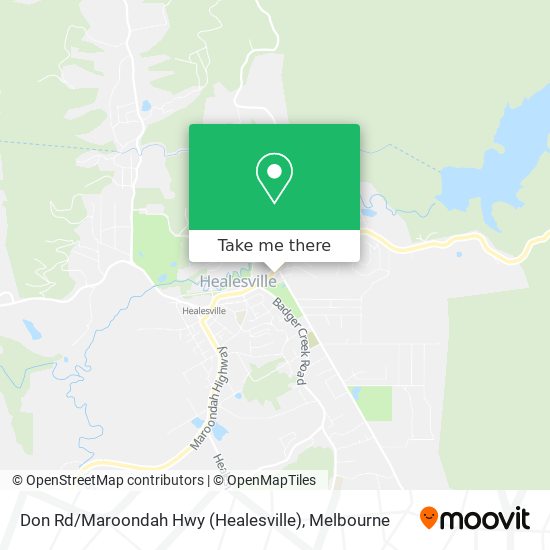 Don Rd / Maroondah Hwy (Healesville) map