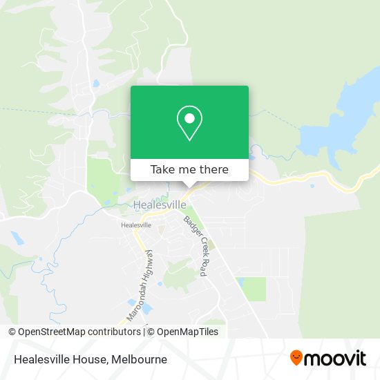 Healesville House map