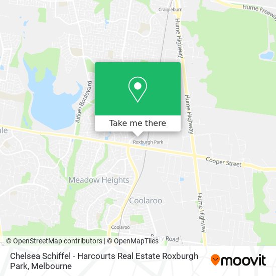 Mapa Chelsea Schiffel - Harcourts Real Estate Roxburgh Park