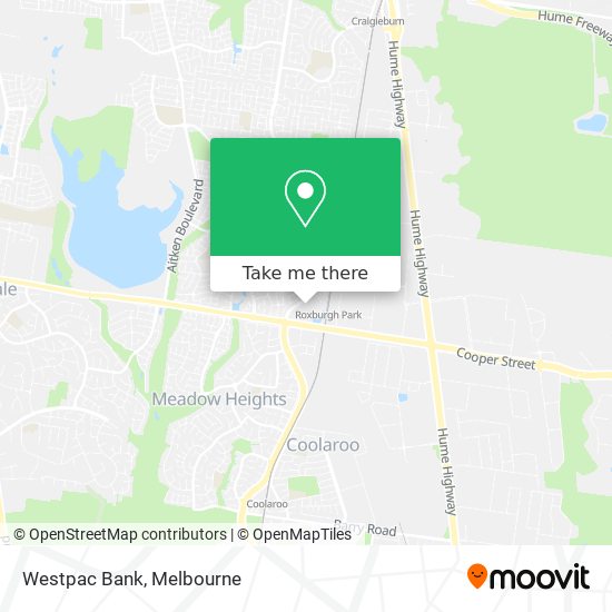 Westpac Bank map