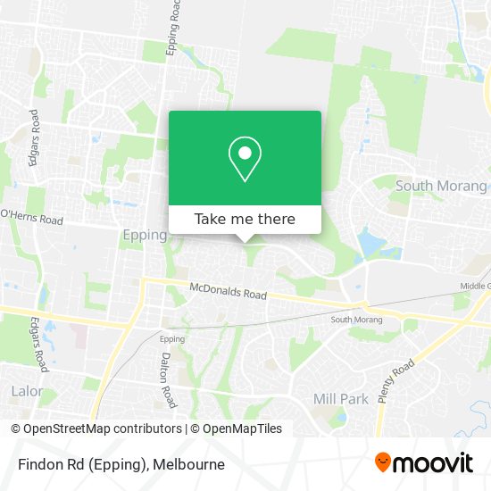 Findon Rd (Epping) map