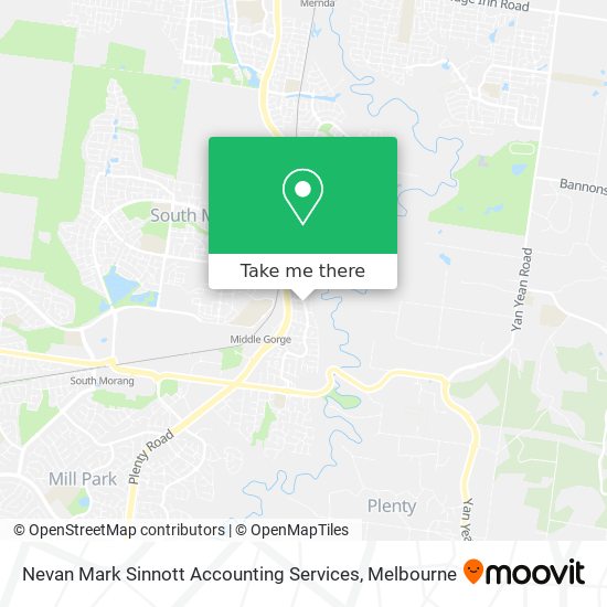 Nevan Mark Sinnott Accounting Services map