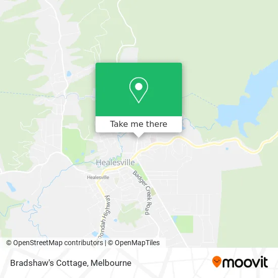 Bradshaw's Cottage map