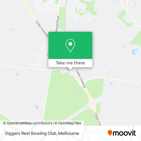 Diggers Rest Bowling Club map