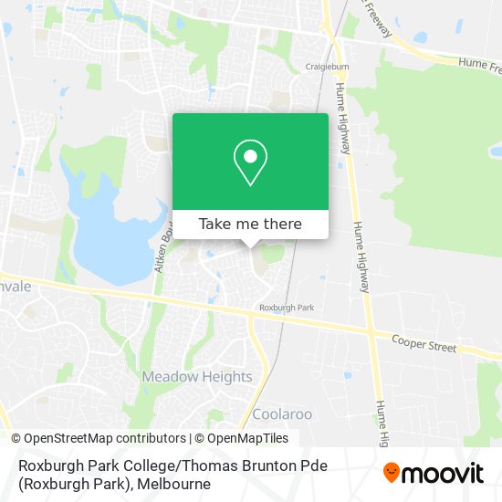 Roxburgh Park College / Thomas Brunton Pde map