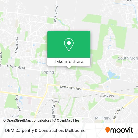 DBM Carpentry & Construction map