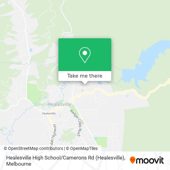 Healesville High School / Camerons Rd map