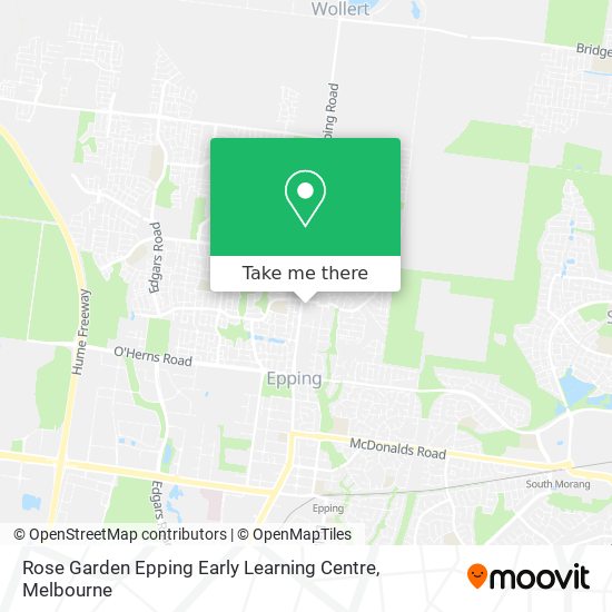 Mapa Rose Garden Epping Early Learning Centre