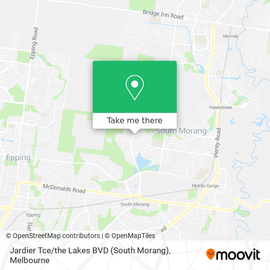 Mapa Jardier Tce / the Lakes BVD (South Morang)