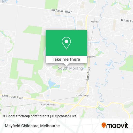 Mayfield Childcare map