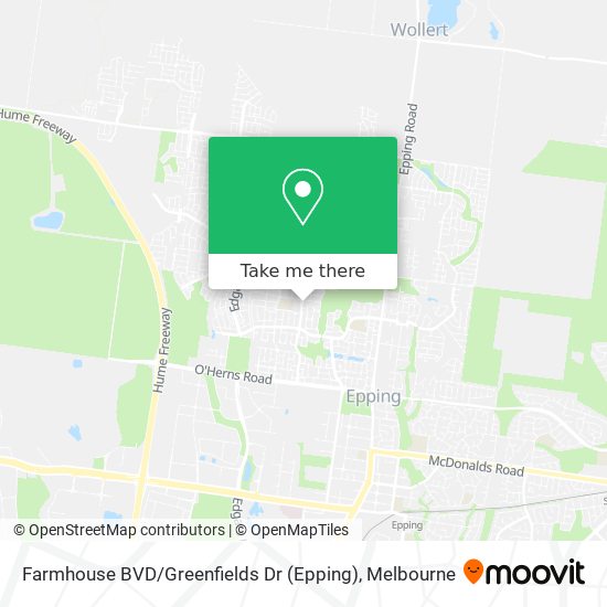 Mapa Farmhouse BVD / Greenfields Dr (Epping)