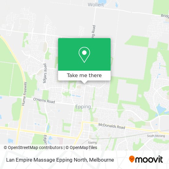 Mapa Lan Empire Massage Epping North