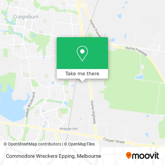 Commodore Wreckers Epping map