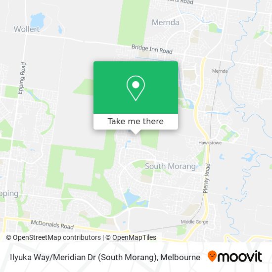 Mapa Ilyuka Way / Meridian Dr (South Morang)