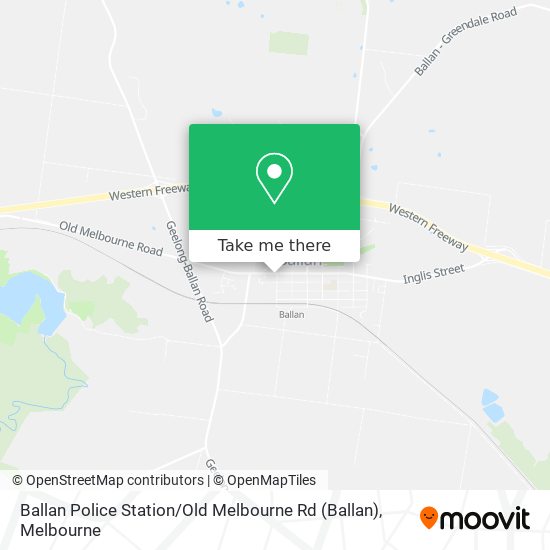 Ballan Police Station / Old Melbourne Rd map