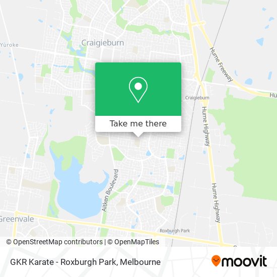 GKR Karate - Roxburgh Park map