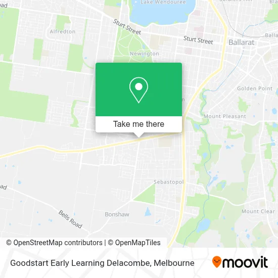 Mapa Goodstart Early Learning Delacombe