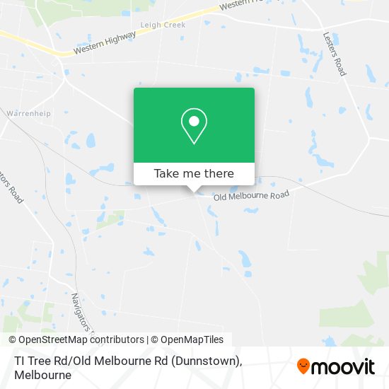 TI Tree Rd / Old Melbourne Rd (Dunnstown) map