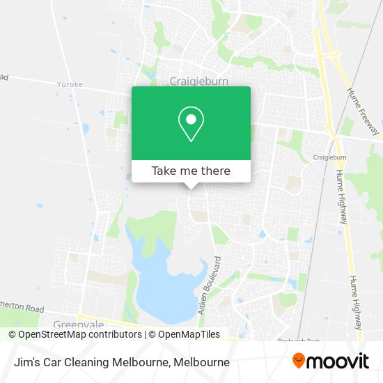 Jim's Car Cleaning Melbourne map