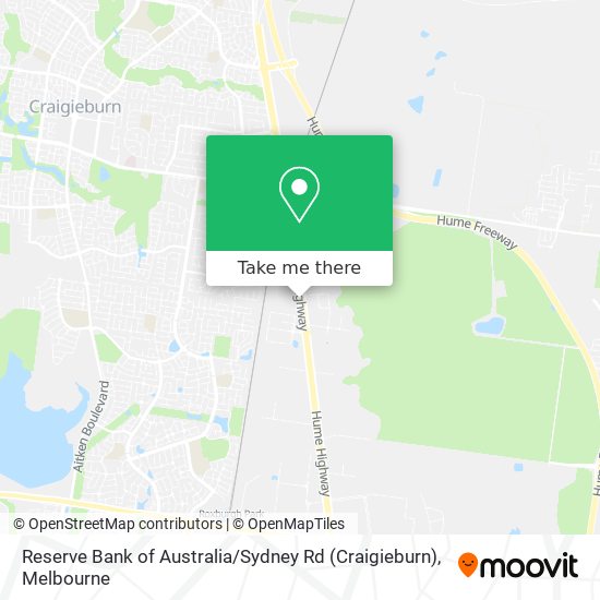 Reserve Bank of Australia / Sydney Rd (Craigieburn) map