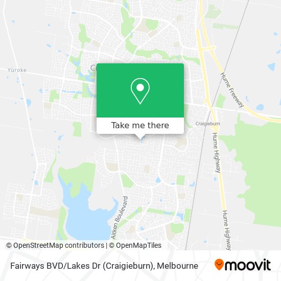 Fairways BVD / Lakes Dr (Craigieburn) map