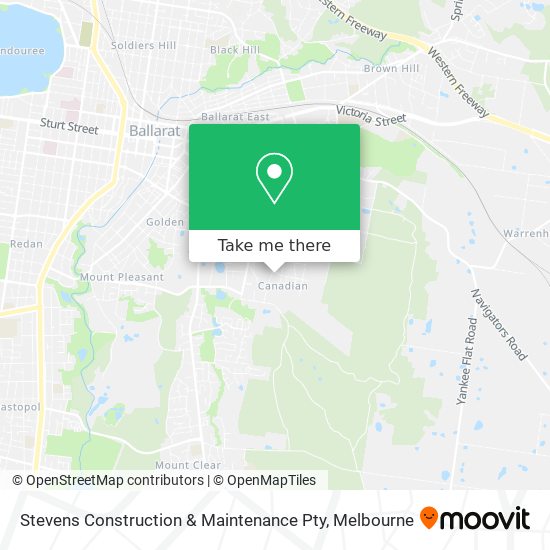 Mapa Stevens Construction & Maintenance Pty