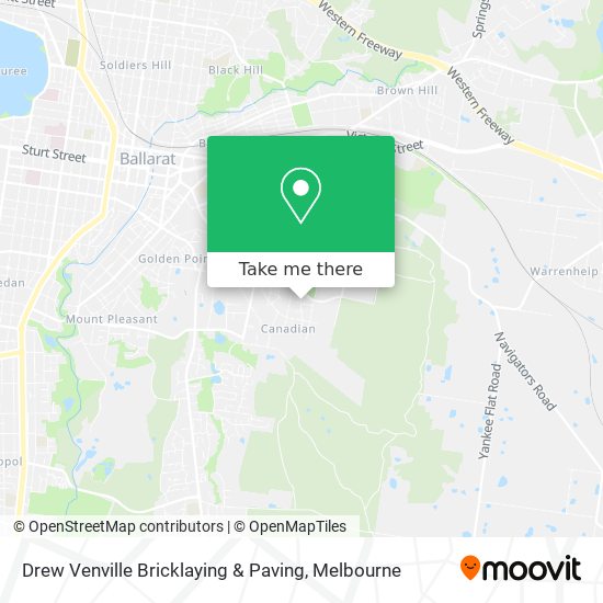 Drew Venville Bricklaying & Paving map