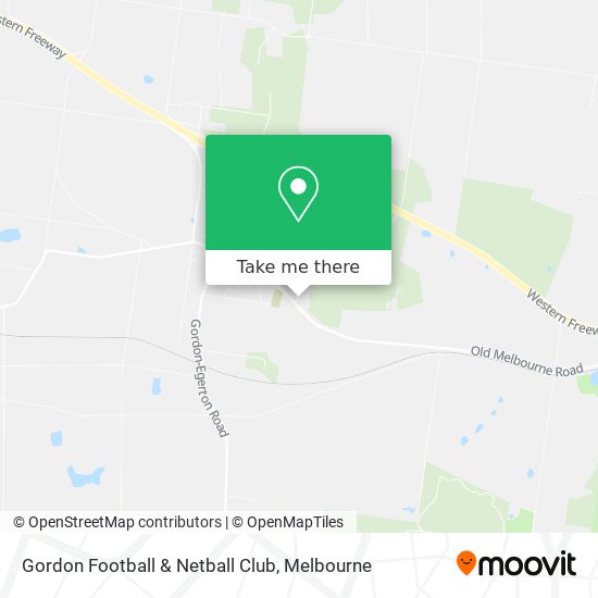 Gordon Football & Netball Club map