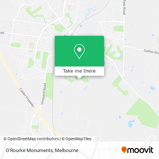 O'Rourke Monuments map