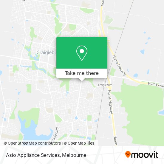 Asio Appliance Services map