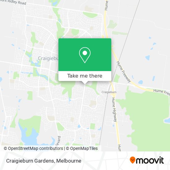 Craigieburn Gardens map